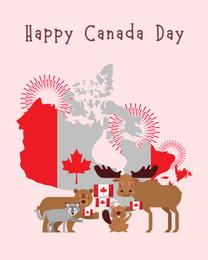 Special Event online Canada Day Card | Virtual Canada Day Ecard