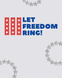 Freedom Ring online 4 July Card