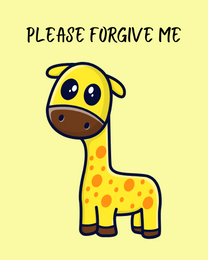 Please Forgive Me online Sorry Card