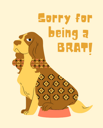 Being A Drat online Sorry Card