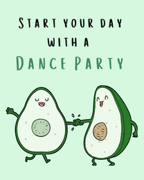 Start Your Day online Group Party Card