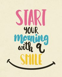 Keep Smile virtual Motivation & Inspiration eCard greeting