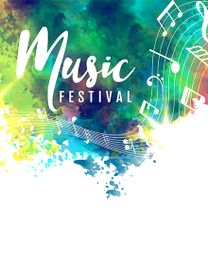 Music Festival online Group Party Card | Virtual Group Party Ecard