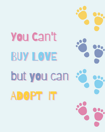 Adopt It online Baby Shower Card | Virtual Baby Shower Ecard