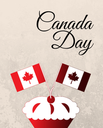 Amazing Cake online Canada Day Card