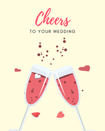 Cheers To You virtual Wedding eCard greeting