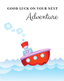 Goodbye New Adventure virtual Farewell eCard greeting