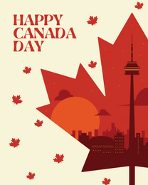 Happy Event online Canada Day Card