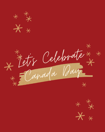 Let's Celebrate online Canada Day Card
