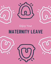 Maternity Leave online Baby Shower Card