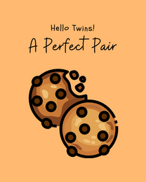 Perfect Pair online Baby Shower Card | Virtual Baby Shower Ecard