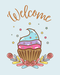 Icy Cupcake online Welcome To The Team Card | Virtual Welcome To The Team Ecard