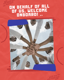 Behalf Of Us online Welcome To The Team Card | Virtual Welcome To The Team Ecard