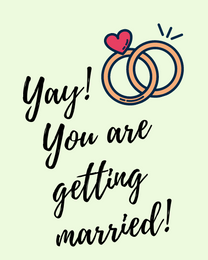 Getting Married virtual Wedding eCard greeting