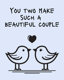 Beautiful Couple virtual Wedding eCard greeting