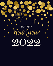 Happy Sparkle virtual New Year eCard greeting