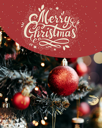 Cute Decorations  online Christmas Card | Virtual Christmas Ecard