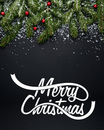 Black Wallpaper virtual Christmas eCard greeting