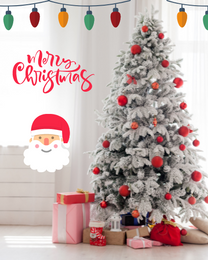 Lights Decoration virtual Christmas eCard greeting