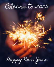 Cheers virtual New Year eCard greeting