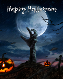 Scary Night virtual Halloween eCard greeting