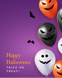 Trick Treat online Halloween Card