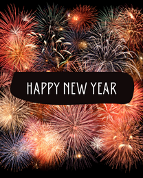 Crackers Fireworks online New Year Card