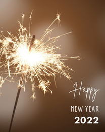 Fireworks virtual New Year eCard greeting