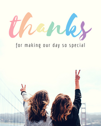 Day Special virtual Thank You eCard greeting
