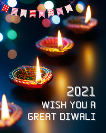 Great Wish online Diwali Card | Virtual Diwali Ecard