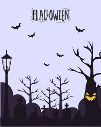 Scary Crow online Halloween Card