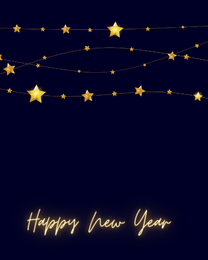 Stars online New Year Card