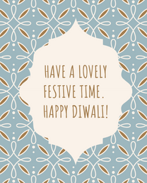 Festive Time virtual Diwali eCard greeting