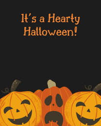 Hearty Scary virtual Halloween eCard greeting