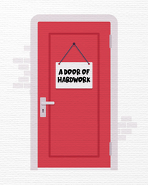 Red Door virtual New House eCard greeting