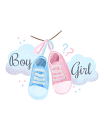 Baby Shoes virtual Baby Shower Thank You eCard greeting