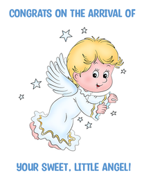 Little Angel virtual Maternity Leaving eCard greeting