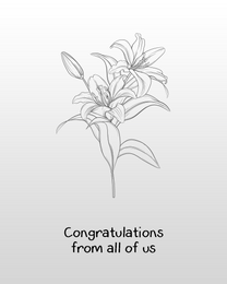 Flower online Anniversary Card
