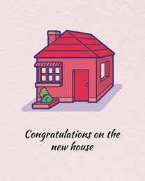 Red House virtual New House eCard greeting