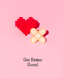 Heart virtual Get Well Soon  eCard greeting