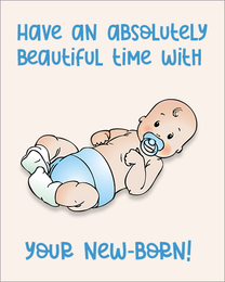 New Born virtual Maternity Leaving eCard greeting