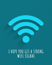 Wifi Signal online New House Card | Virtual New House Ecard