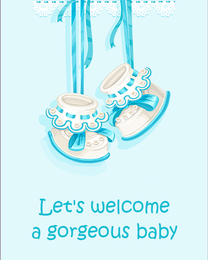 Gorgeous Baby online Maternity Leaving Card