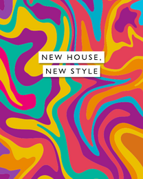 Abstract Pattern online New House Card | Virtual New House Ecard