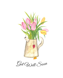 Flower online Get Well Soon  Card | Virtual Get Well Soon  Ecard