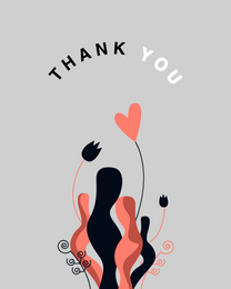 Typography virtual Business Thank You eCard greeting