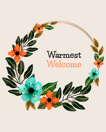 Tropical Leaves online Welcome To The Team Card | Virtual Welcome To The Team Ecard