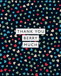 Berry Much online Thank You Card | Virtual Thank You Ecard