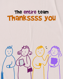Entire Team online Thank You Card | Virtual Thank You Ecard