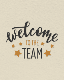 Stars online Welcome To The Team Card | Virtual Welcome To The Team Ecard